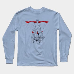 The Guardian, The Champion, & The Shield - BW Long Sleeve T-Shirt